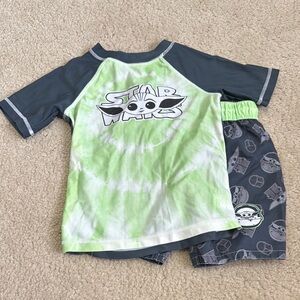 Star Wars Kids Swim Set - Green and Gray - Size 5T